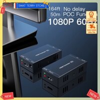 Bộ thu phát PW-HT202P(POC) 60M HD Extender 1080p 3D có bộ chuyển đổi Ethernet Cat 5e / 6 RJ45