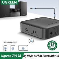 Bộ Thu Phát Tín Hiệu Bluetooth 5.0 Support AptX-HD Cao Cấp | UGREEN CM144 Chính Hãng | Hỗ trợ SPDIF Optical & AUX 3.5mm