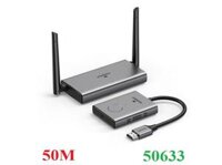 Bộ thu phát tín hiệu HDMI+VGA không dây 50m 1080p@60hz sóng 5Ghz Ugreen 50633A (vỏ nhôm)