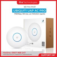 Bộ thu phát Ubiquiti UniFi UAP AC PRO 1750Mbps, 100 Use, Lan 1GB (Kèm nguồn)