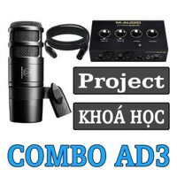 Bộ Thu Pod Cast Bộ Hát Live - Thu Âm COMBO AD3 - PHÒNG THU VIỆT
