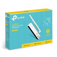 Bộ Thu Sóng Wi-Fi Tp-Link TL-WN722N Chuyển Đổi USB Wi-Fi Độ Lợi Cao Tốc Độ 150Mbps - Chính Hãng - Bảo Hành 24 Tháng.