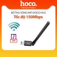 Bộ thu sóng wifi Hoco HI32 tốc độ truyền 150Mbps đầu cắm USB dùng cho máy tính PC, máy tính sách tay