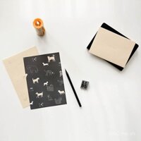 Bộ thư tín dễ thương và ngọt ngào của Dailylike Hàn Quốc phong bì 2 giấy viết thư 4 lá thư quà tặng ngày lễ