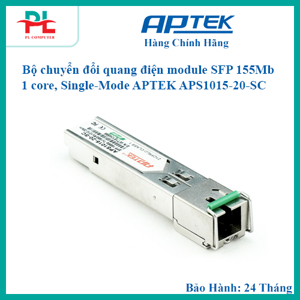 Bộ thu tín hiệu SFP 155Mbps 1 core Single-Mode APTEK APS1015-20-SC