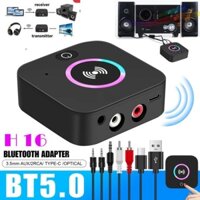 Bộ Thu Và Phát Âm Thanh Không Dây Mini NFC RCA Bluetooth V5.0 H16 Cho Loa, PC, Tivi, Tai Nghe, Xe Hơi