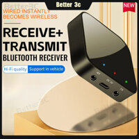 Bộ thu và phát Bluetooth 5.3 2 trong 1 Bộ chuyển đổi âm thanh không dây âm thanh nổi AUX HiFi 3,5mm Bộ chuyển đổi Bluetooth cho tai nghe TV PC trên ô tô