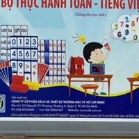 Bộ Thực Hành Toán và Tiếng Việt lớp 1(từ tính) không kèm hình khối,HCM