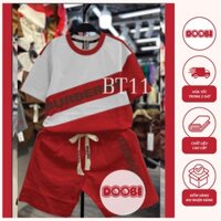 Bộ thun bé trai cotton 4c phối in BUBERY BT11