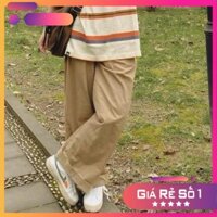 Bộ Thun Kẻ Culottes Nâu Nữ [FREESHIP] 🌸 Set áo phông tay lỡ kèm quần suông ống rộng form oversize Ulzzang 🌸