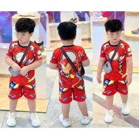 Bộ thun lạnh đỏ Robot