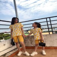 Bộ Thun Ngố Bé Gái Quần Lửng