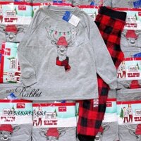 Bộ thun tuần lộc quần lông