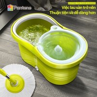 Bộ Thùng Lau Nhà PANTENE Xoay 360 Độ Cây Lau Nhà Kèm Chổi Lau Nhà 39x22x20 Tiết Kiệm Không Gian