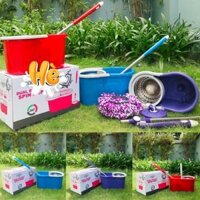 Bộ thùng lau nhà xoay 360 độ thông minh lồng nhựa(có hộp)