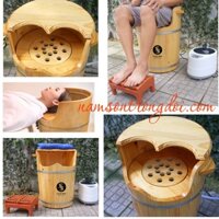 Bộ thùng xông đa năng (xông chân/ xông phụ khoa/ xông đầu) - kèm máy xông, ghế bàn lăn, thuốc xông chân