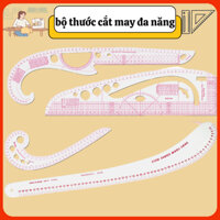 bộ thước cắt may đa năng, tiện dụng