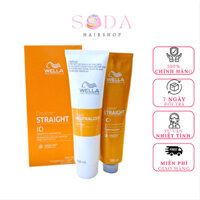 Bộ thuốc duỗi tóc khỏe - tóc yếu WELLA CREATIN STRAIGHT cao cấp 100ml
