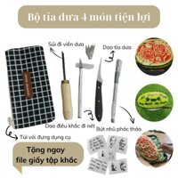 Bộ tỉa dưa hấu trung thu, bộ tỉa thú,bộ tỉa dưa cưới hỏi