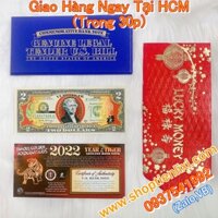 Bộ Tiền 2 USD Con Hổ Mạ Vàng 2022 - Tiền Lưu Niệm Sưu Tầm, Lì Xì Tết Nhâm Dần
