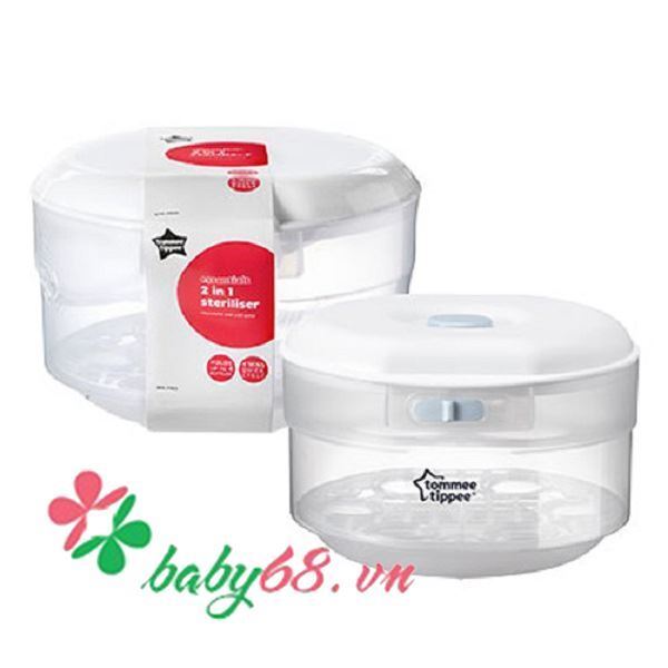 Bộ tiệt trùng bình sữa bằng lò vi sóng Tommee Tippee