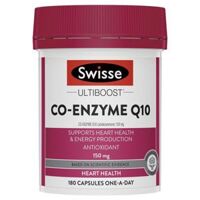 Bổ tim mạch Swisse Ultiboost Co-enzyme Q10 150mg 180 viên