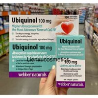Bổ tim Webber naturals ubiquinol 100mg active CoQ10, hộp 100 viên