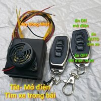 Bộ tìm xe trong bãi siêu bền Bảo hành 12 tháng Khóa chống trộm Tắt Mở điện bảo vệ xe + Tìm xe