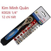 Bộ Típ 1/4" 12 Chi Tiết 4~13mm K0026 CMart