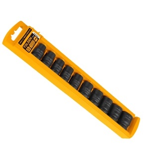 Bộ típ lục giác ngắn đen dùng hơi 1/2 inch 10 món Tolsen 18295