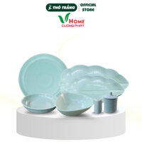 Bộ tô, chén, dĩa sứ cao cấp Xanh Lục Bảo đa dạng kiểu dáng - gốm sứ Cường Phát