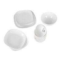 Bộ tô chén dĩa thủy tinh kháng vỡ 12 món Luminarc Lotusia