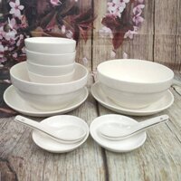 bộ tô dĩa sứ trắng - bộ tô dĩa sứ
