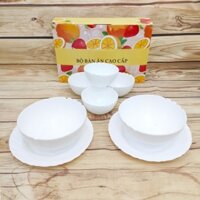 bộ tô dĩa sứ trắng - tô dĩa sứ trắng