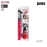 Bộ tô vít 4 cái ngắn kèm thanh nối Anex No.353 Nhật Bản