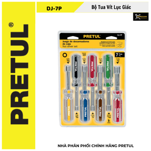 Bộ tô vit đầu lục giác 7 cây cán trong Pretul DJ-7P