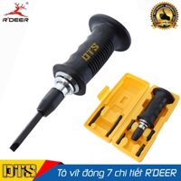 Bộ tô vít đóng 6 mũi cao cấp R’DEER RT-6B, thép CR-V tay cầm bọc cao su TPR , bộ tua vít đóng tự xoay đảo chiều