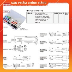 Bộ tô vít đóng và mũi vít tháo vít gãy Anex No.1903-NS1