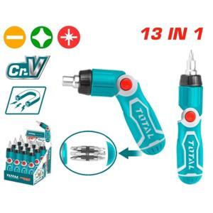 Bộ tô vít gấp 13 chi tiết Total TACSD30136