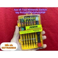 bộ tô vít l mở Nintendo Switch Joycon ,tay cầm game Ps2 Ps3 Ps4 PSP psvita Psq tua vit