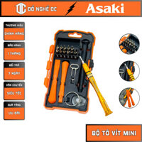 Bộ Tô Vít Mini, Tua Vít Sửa Chữa Điện Thoại 17 Chi Tiết AK-9077  Japan STD thép chrome sửa chữa thiết bị điện tử rm