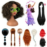 Bộ Tóc Giả Thắt Bím Hóa Trang Công Chúa Elsa Anna
