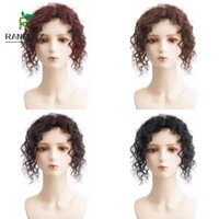 Bộ tóc nữ RANERVZ, Phần mở rộng tóc lụa ngô lông tơ Đầu tóc, Vô hình Không dấu vết tóc giả uốn tóc giả với Toupee Vỏ tóc xoăn ngắn Tóc trắng