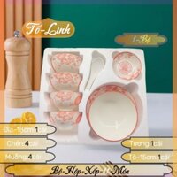 Bộ Tô,Chén Gốm Sứ Cao Cấp Hoa Văn Hộp Xốp,Tô Gốm Sứ,Bát Gốm Sứ,Đĩa Gốm Sứ