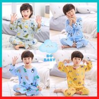 Bộ Tole Bé Trai, Bộ Lanh Dài Tay Cho Bé 2,3,4,5 tuổi, Vải Mềm Mịn Thoáng- BoBaby