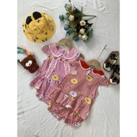 Bộ tole đùi caro thỏ đại cho bé 18-28kg