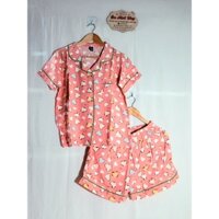 Bộ tole F21 pijama đùi tay ngắn nữ dành cho người từ 50 đến 58 kí (size L)