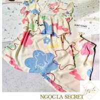 Bộ tole lanh nữ lửng và Đùi cánh tiên 49-78kg vải tole 2 da loại 1 mịn mát BL8865