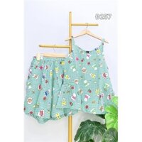 bộ tole lanh vnxk mặc nhà mặc ngủ