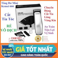 Bộ Tông Đơ Cắt Tóc Tỉa Lông Vùng Kín Kemei Nhỏ Gọn Du lịch Kemei KM 666 [ Kèm 1 Pin AA ]